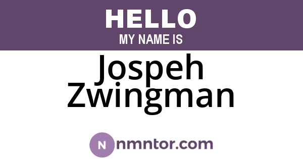 Jospeh Zwingman