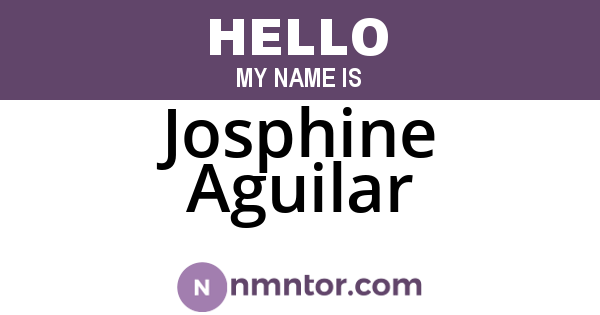Josphine Aguilar
