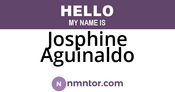 Josphine Aguinaldo