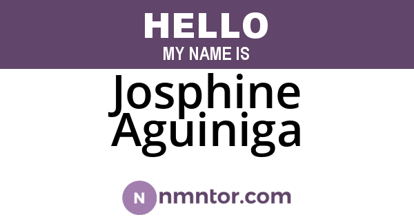 Josphine Aguiniga