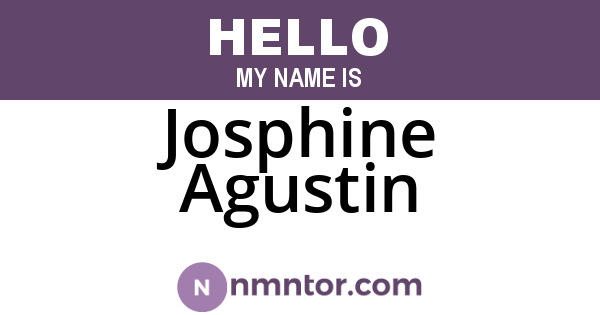 Josphine Agustin