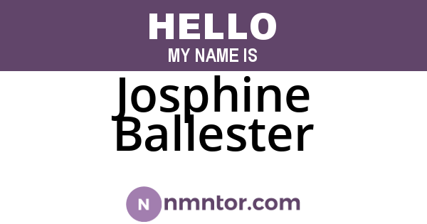 Josphine Ballester