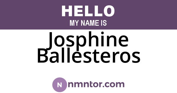 Josphine Ballesteros
