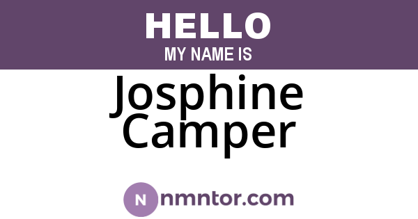 Josphine Camper