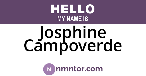 Josphine Campoverde