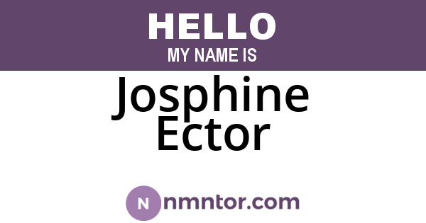 Josphine Ector
