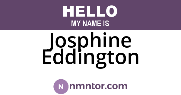 Josphine Eddington