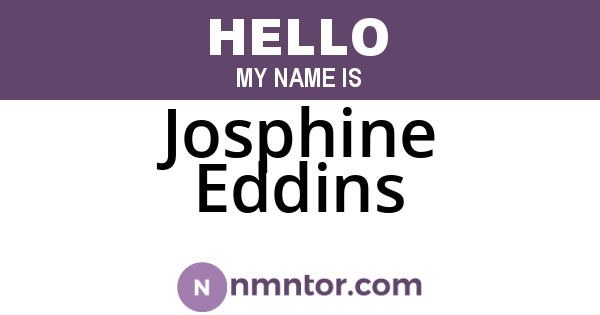 Josphine Eddins