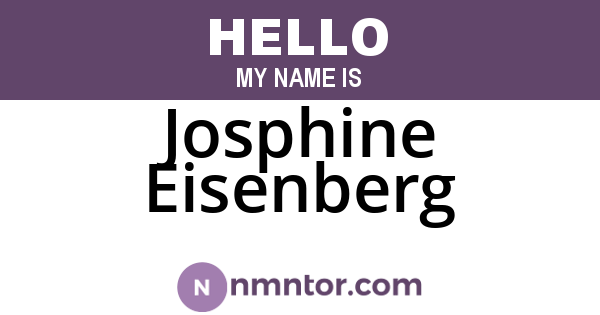 Josphine Eisenberg