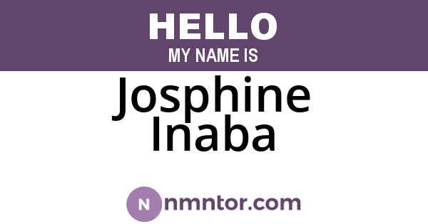 Josphine Inaba