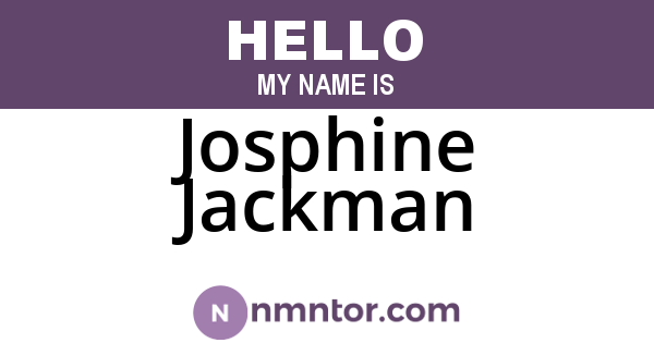 Josphine Jackman