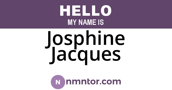 Josphine Jacques