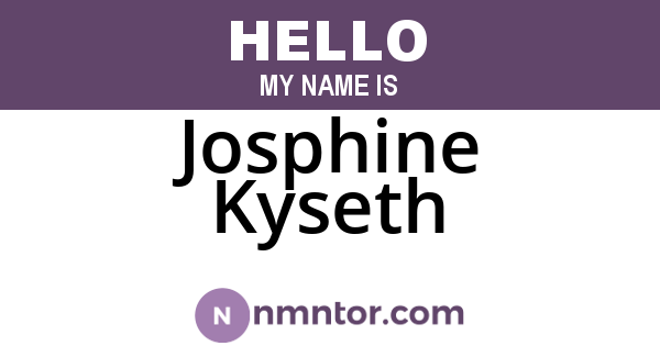 Josphine Kyseth