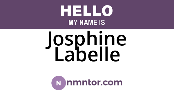 Josphine Labelle