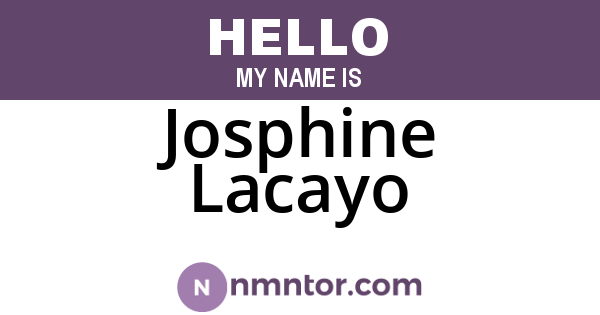 Josphine Lacayo