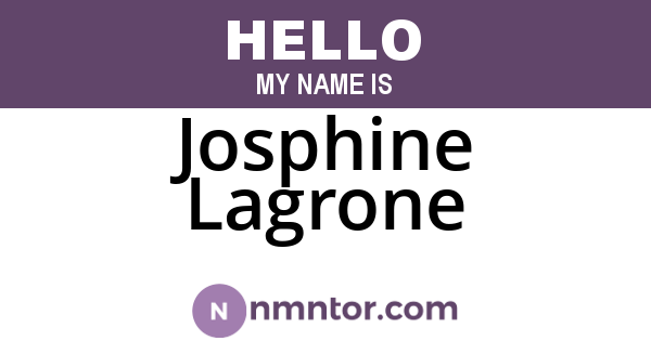 Josphine Lagrone