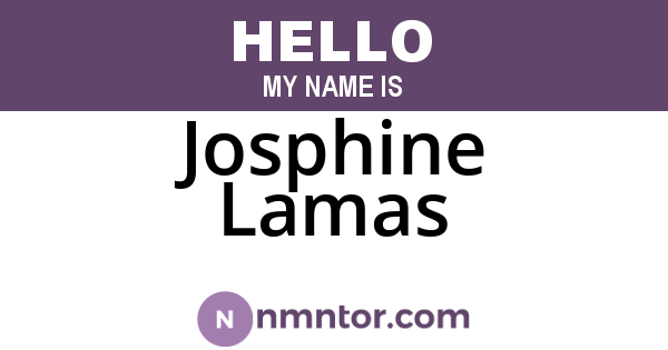 Josphine Lamas