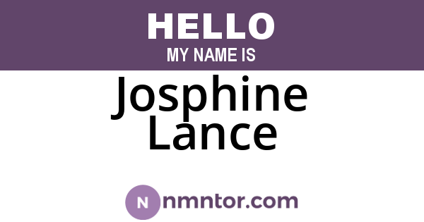 Josphine Lance