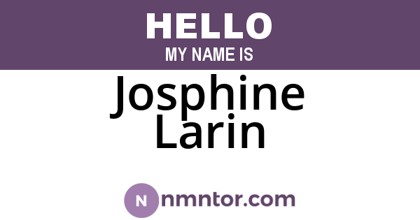 Josphine Larin