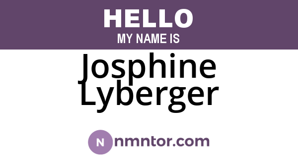 Josphine Lyberger