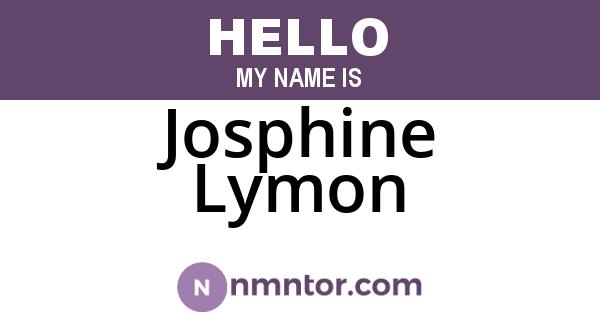 Josphine Lymon