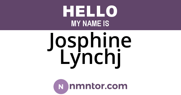 Josphine Lynchj