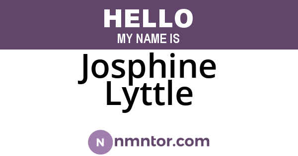 Josphine Lyttle