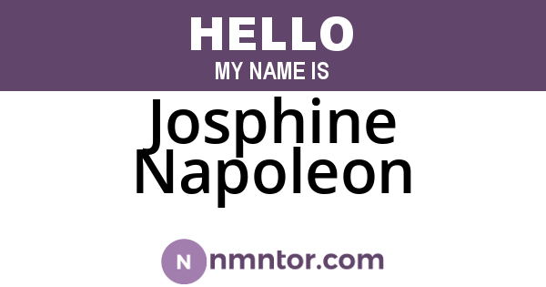 Josphine Napoleon