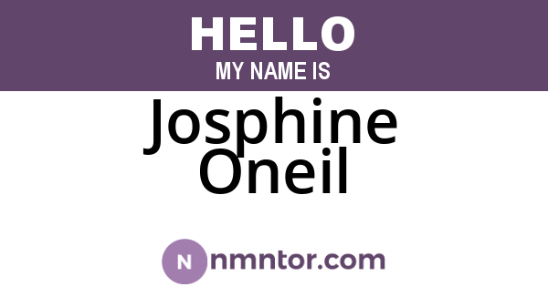 Josphine Oneil