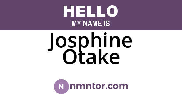 Josphine Otake