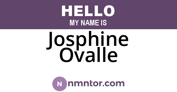 Josphine Ovalle