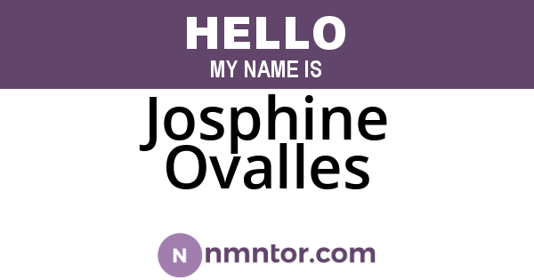 Josphine Ovalles