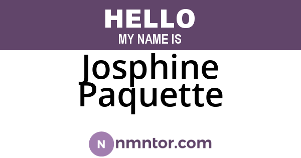 Josphine Paquette