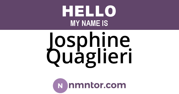 Josphine Quaglieri