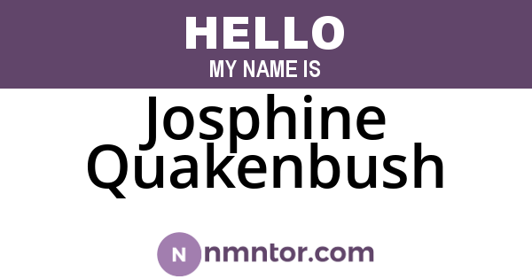 Josphine Quakenbush