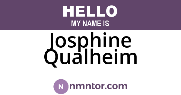 Josphine Qualheim