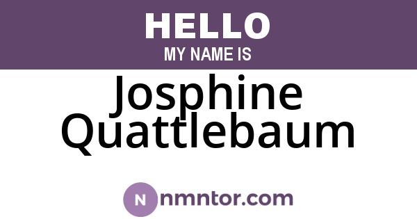 Josphine Quattlebaum