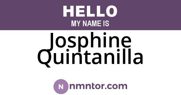 Josphine Quintanilla