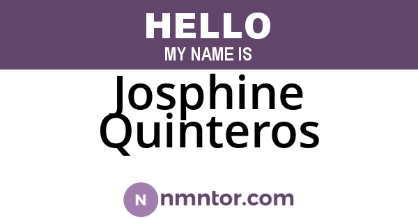 Josphine Quinteros