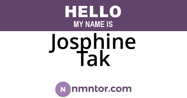 Josphine Tak