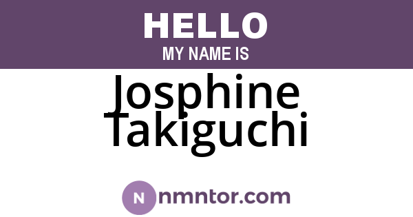 Josphine Takiguchi