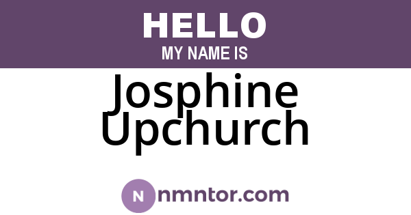 Josphine Upchurch