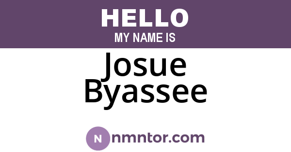 Josue Byassee