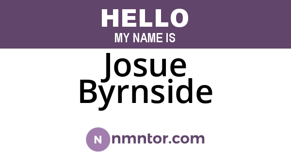 Josue Byrnside