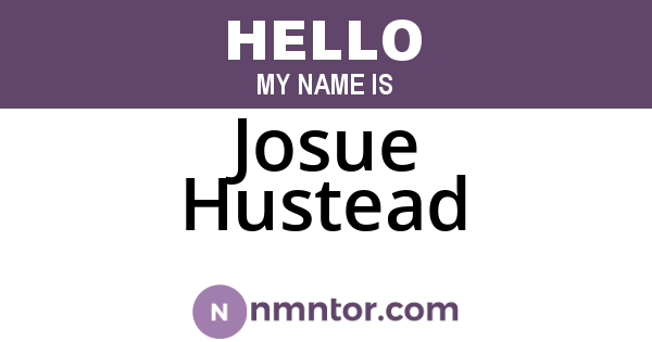 Josue Hustead