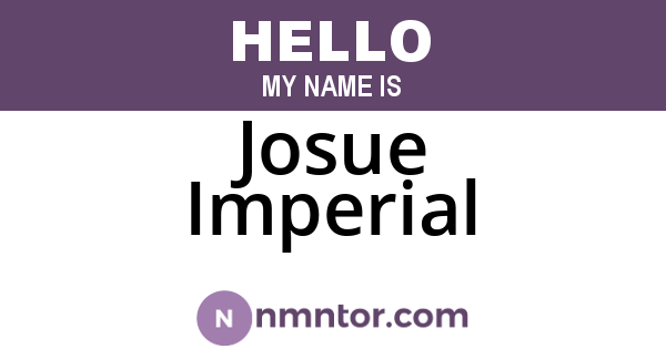 Josue Imperial