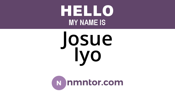 Josue Iyo