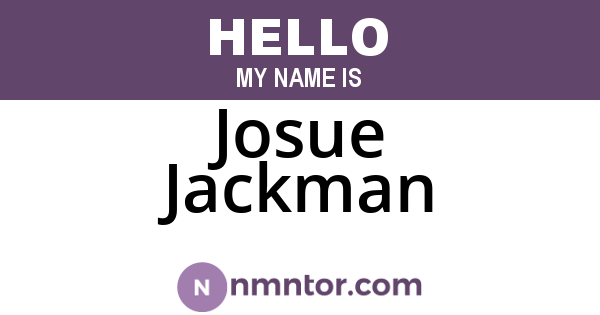 Josue Jackman