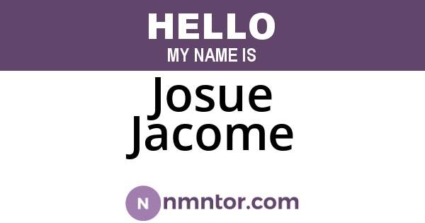 Josue Jacome