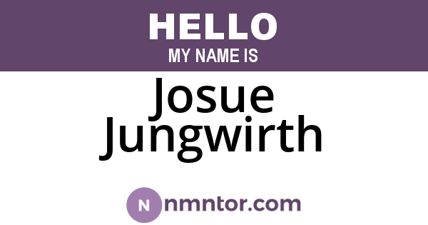 Josue Jungwirth